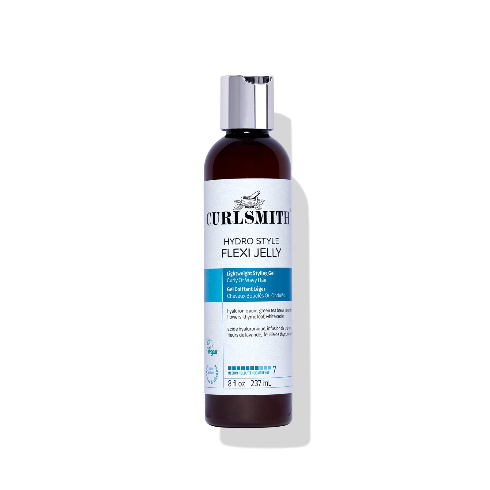 Bottle of Curlsmith Hydro Style Flexi Jelly on a white background
