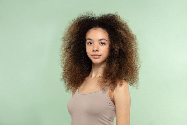Curly frizzy hair