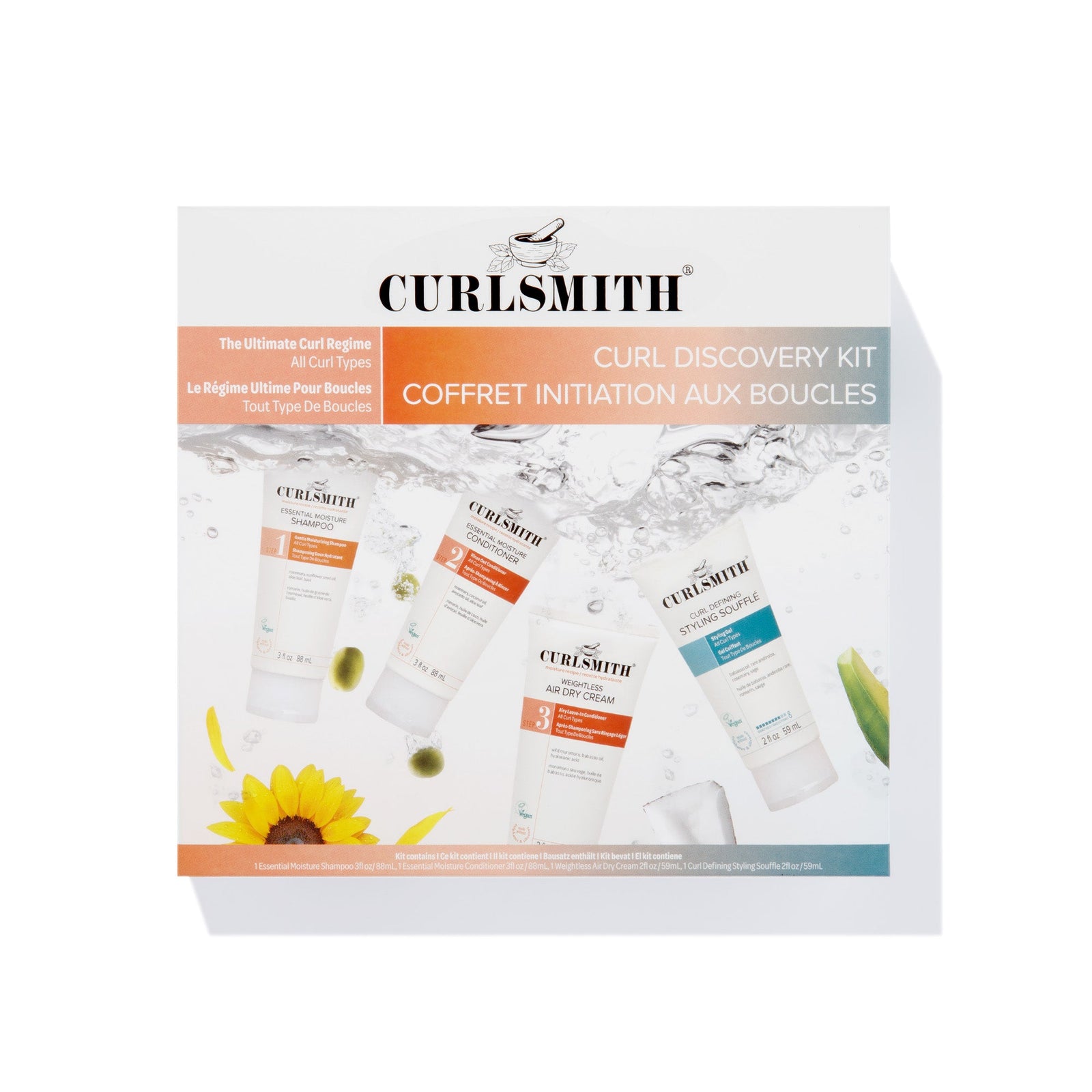 Curlsmith Curl Discovery Kit packaging on a white background
