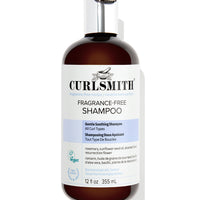 Curlsmith Fragrance-Free Shampoo bottle on a white background