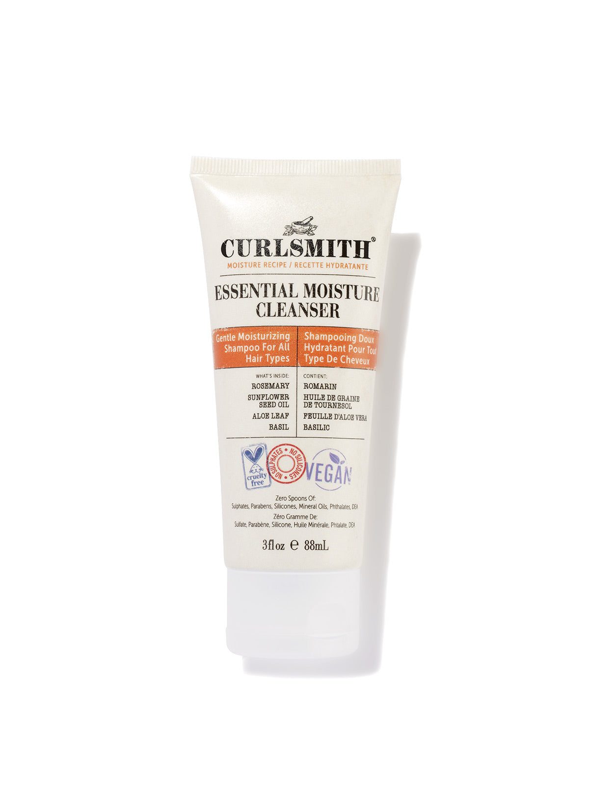 Tube of essential moisture shampoo
