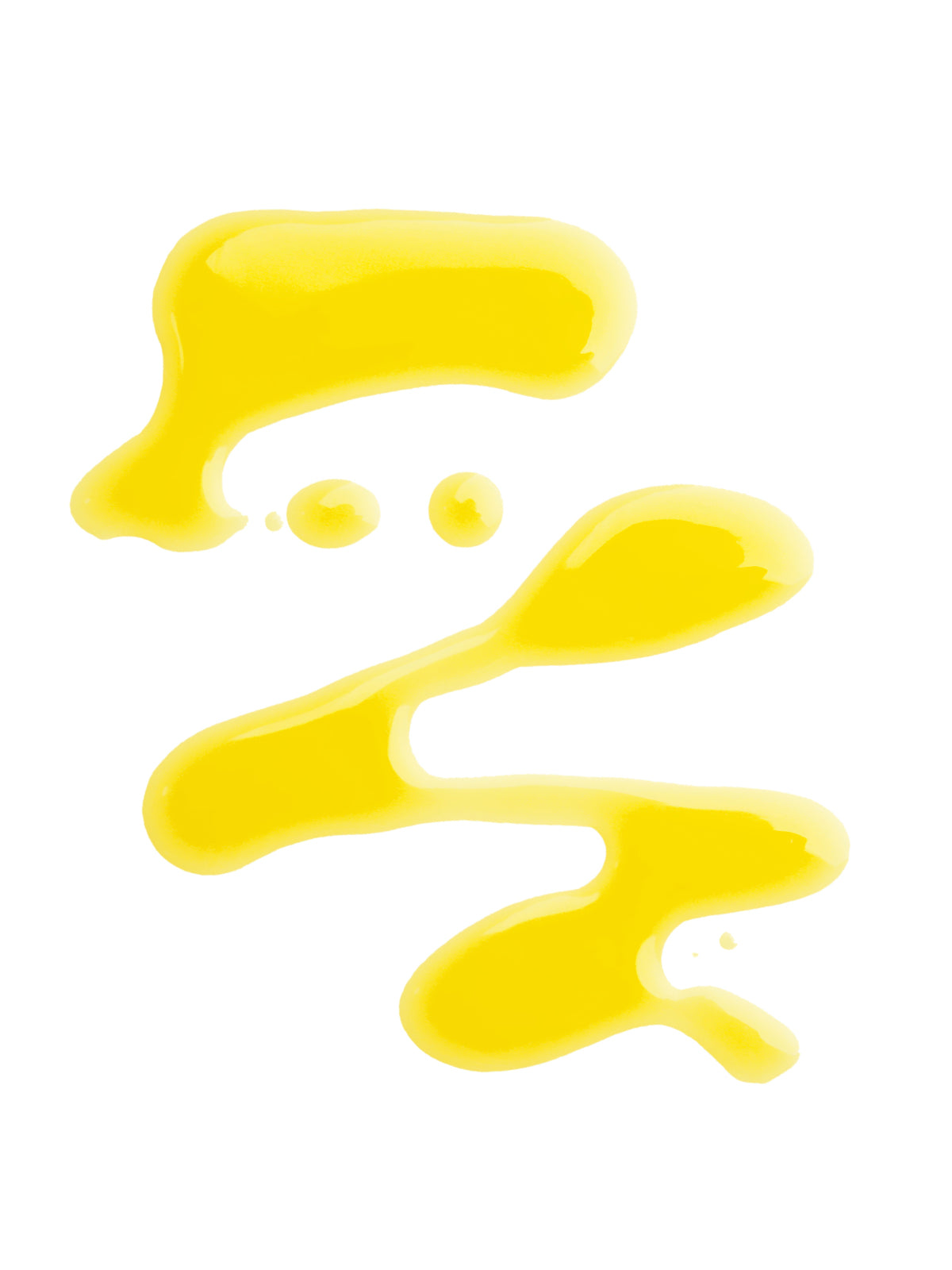 yellow liquid on white background